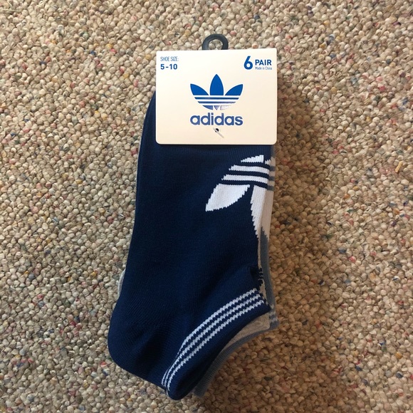 🆕 adidas no show trefoil socks 6 pack - Picture 4 of 14